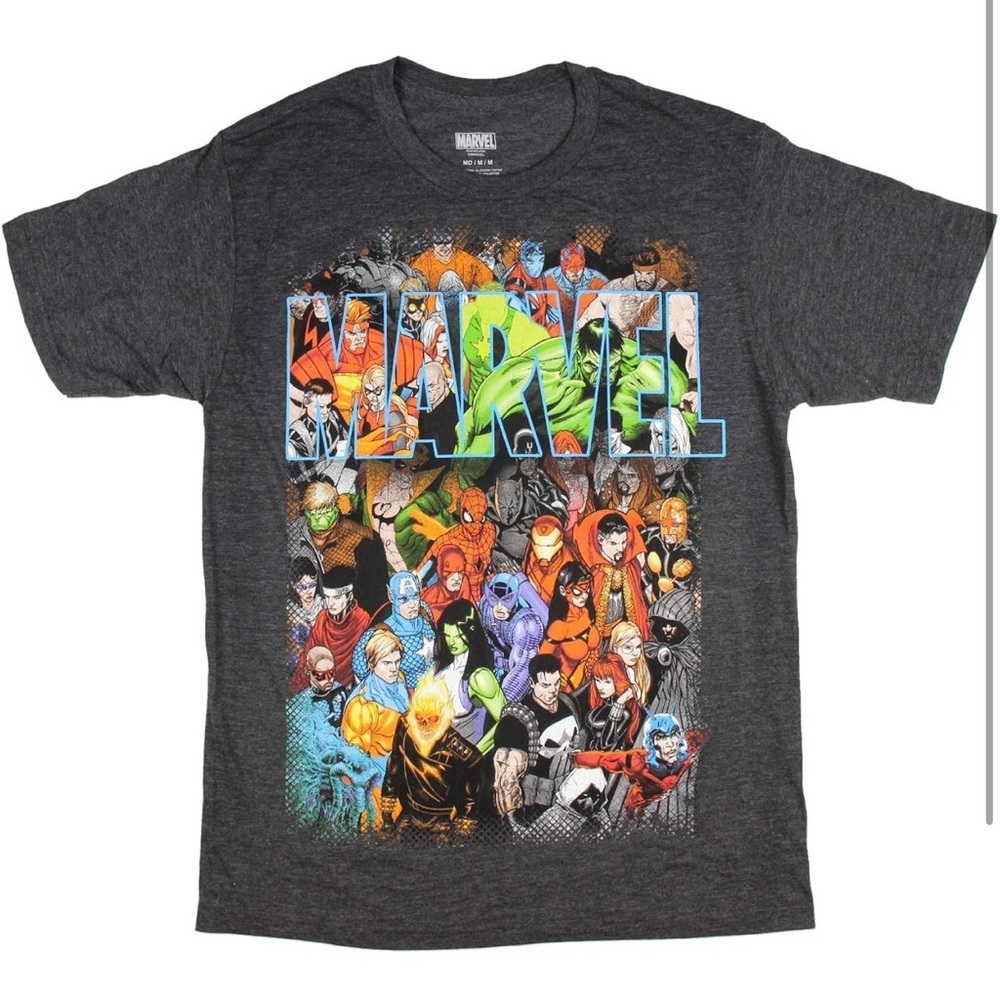 Marvel Men's Gray Graphic T-Shirt